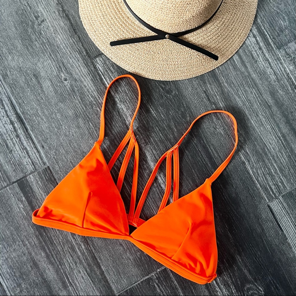 Peddney Orange Swim Top Small